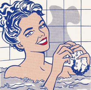 "Mujer en el baño" de Roy Lichtenstein