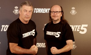 Alec Baldwin y Santiago Segura promocionando Torrente 5