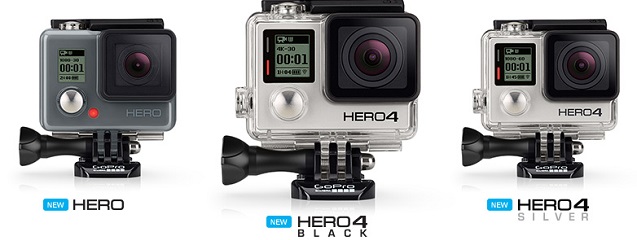Nueva línea de cámaras Hero y Hero4 de GoPro