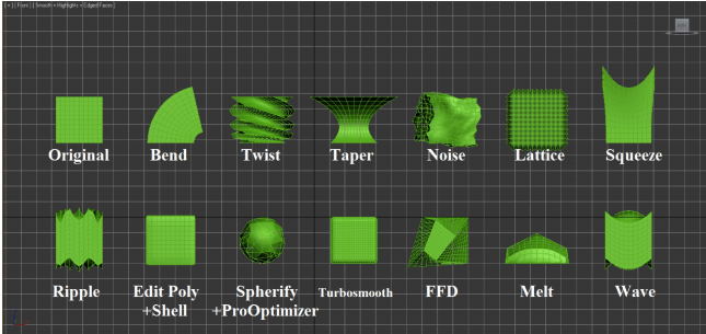 Los modificadores en 3D Studio Max