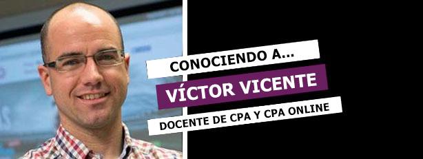 Víctor Vicente, docente en CPA